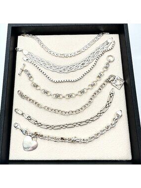 Sterling Silver Bracelets Lot 81 Grams Wear Scrap or Resell All XRF Tested